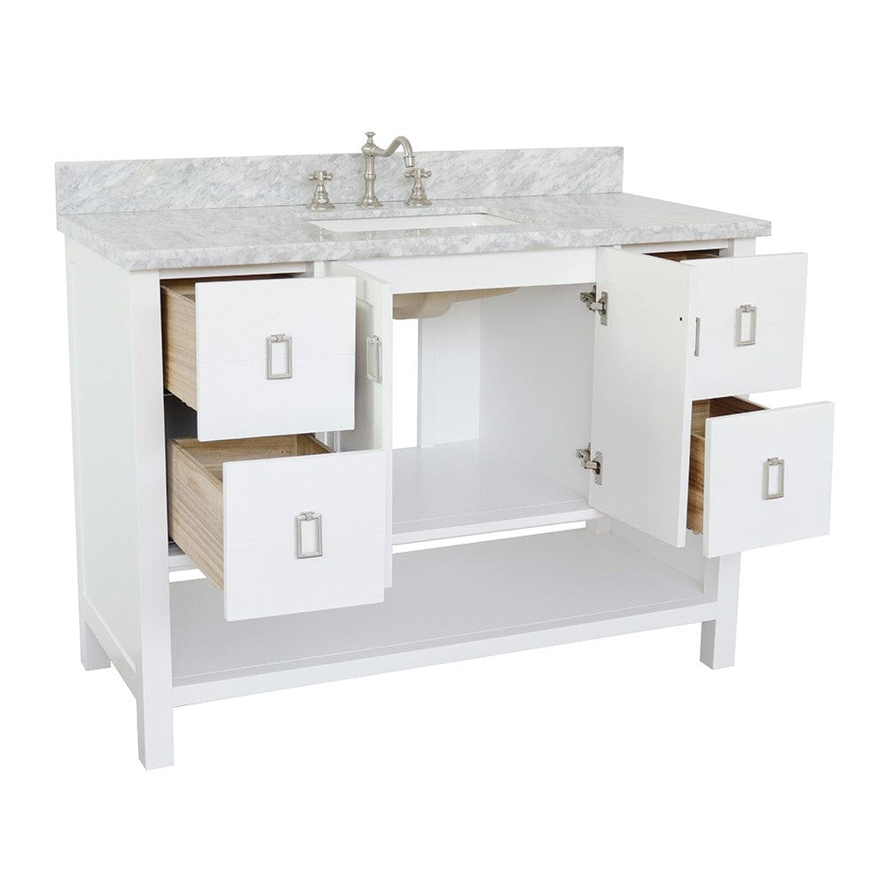 Bellaterra 49" Single Vanity in White Finish