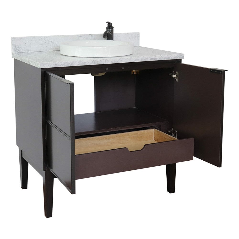 Bellaterra 37" Single Vanity in Cappuccino Finish