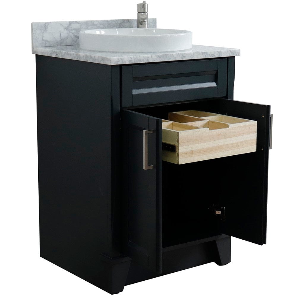 Bellaterra 25" Single Sink Vanity in Dark Gray Finish