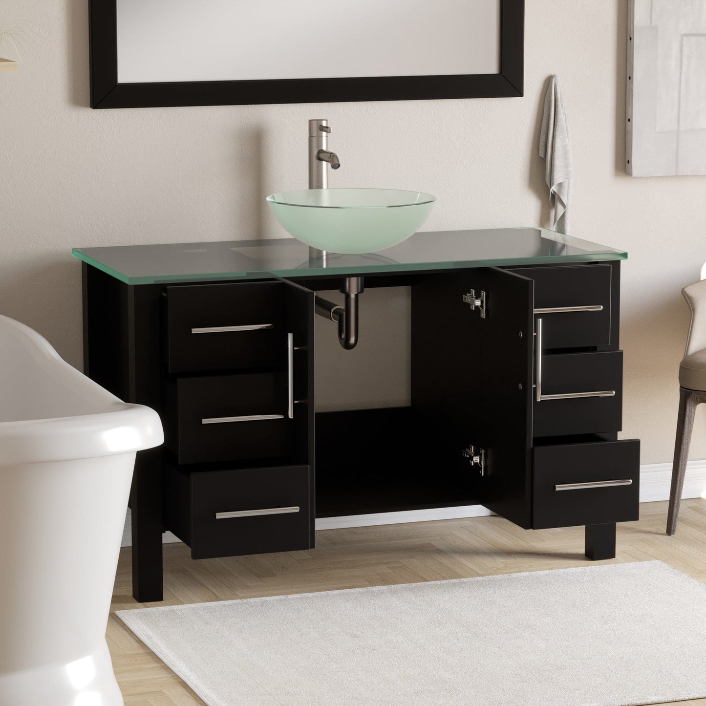 Cambridge Plumbing Complete 48" Espresso Vanity Set