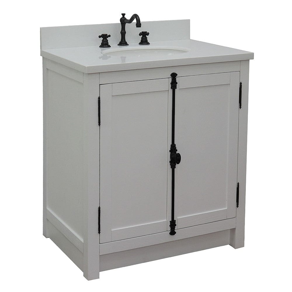 Bellaterra 31" Single Vanity in Glacier Ash Finish