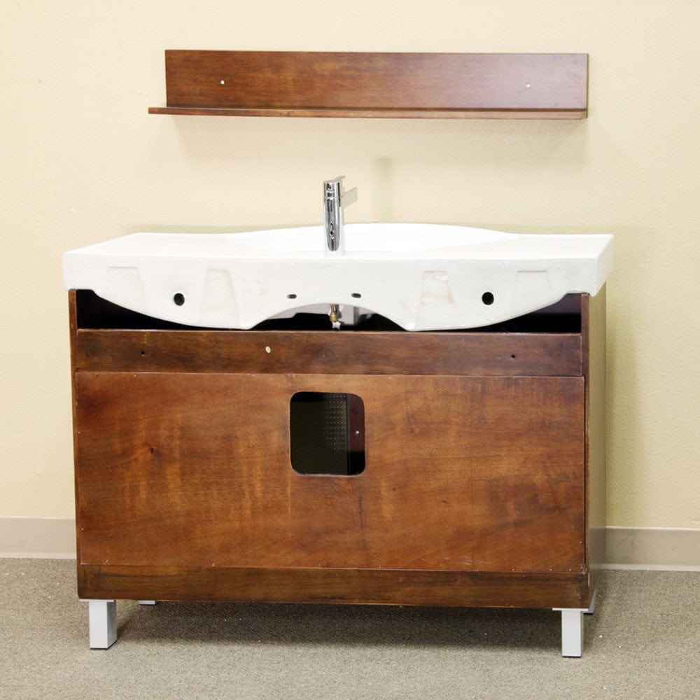 Bellaterra 48 in Single sink vanity-wood-walnut 203138