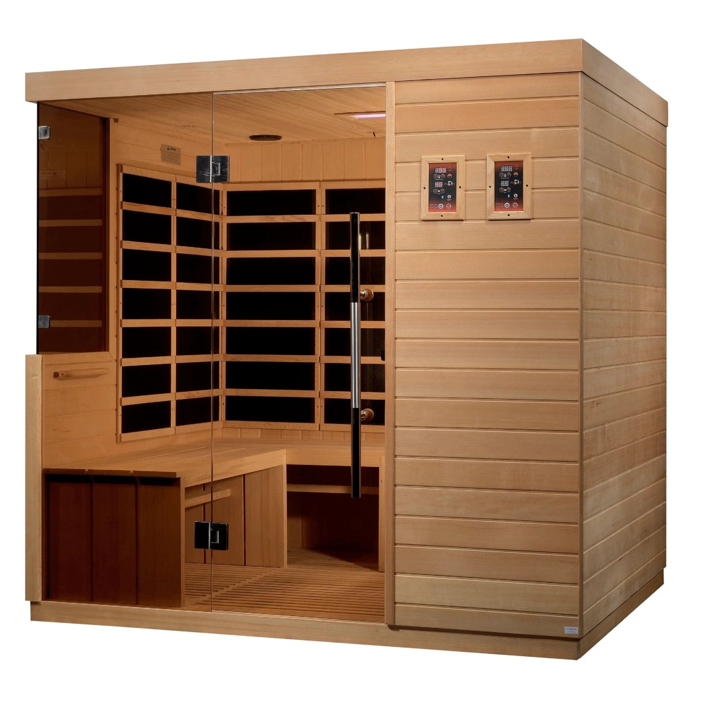Golden Designs Dynamic La Sagrada 6-person Ultra Low EMF (Under 3MG) FAR Infrared Sauna (Canadian Hemlock) DYN-5860-01