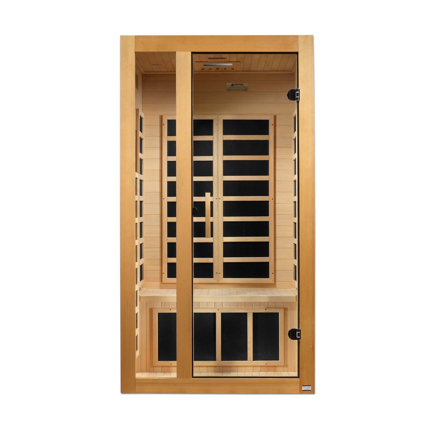 Golden Designs Dynamic Gracia 1-2-person Low EMF (Under 8MG) FAR Infrared Sauna (Canadian Hemlock) DYN-6119-01