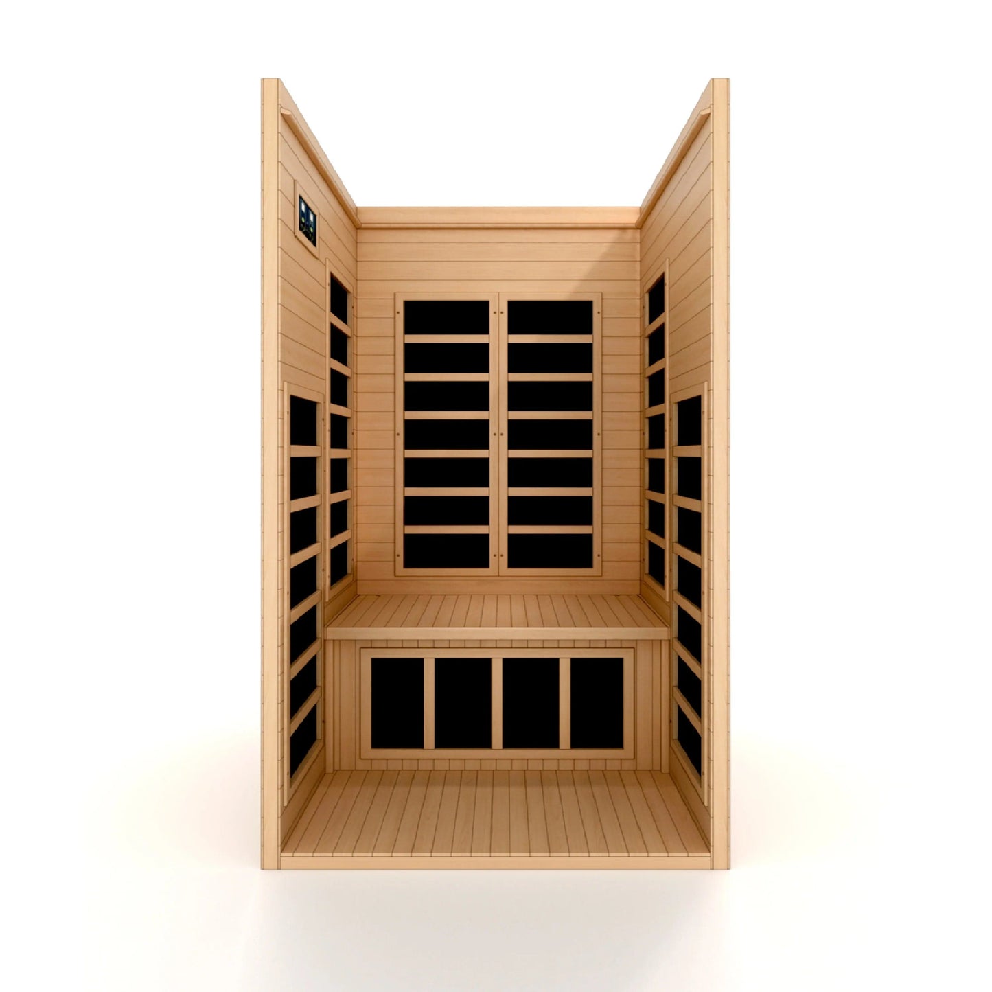 Golden Designs Dynamic Gracia 1-2-person Low EMF (Under 8MG) FAR Infrared Sauna (Canadian Hemlock) DYN-6119-01