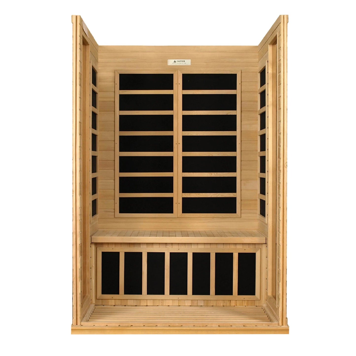 Golden Designs Dynamic Versailles 2-person Low EMF (Under 8MG) FAR Infrared Sauna (Canadian Hemlock) DYN-6202-03