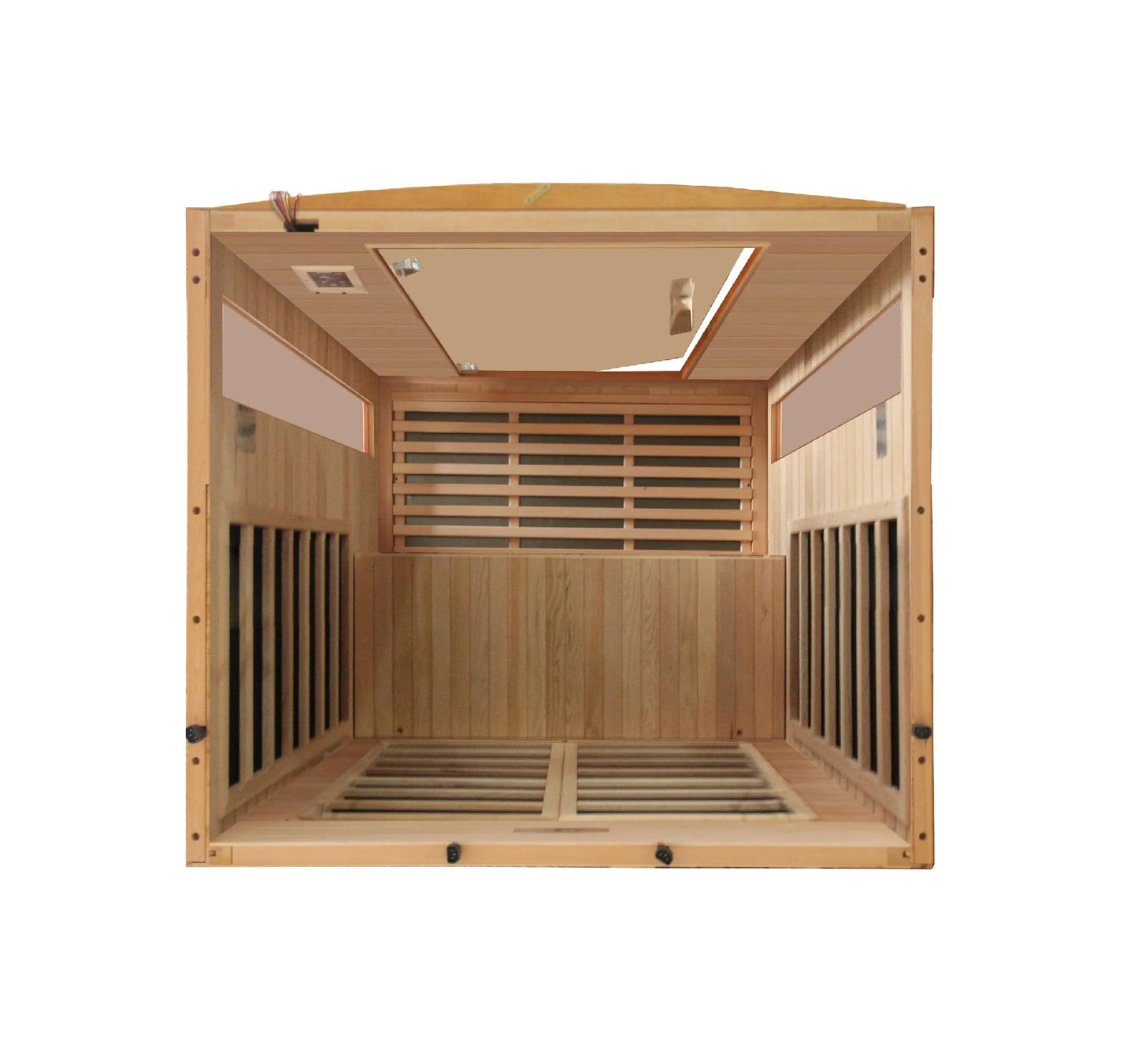 Golden Designs Dynamic Versailles 2-person Low EMF (Under 8MG) FAR Infrared Sauna (Canadian Hemlock) DYN-6202-03