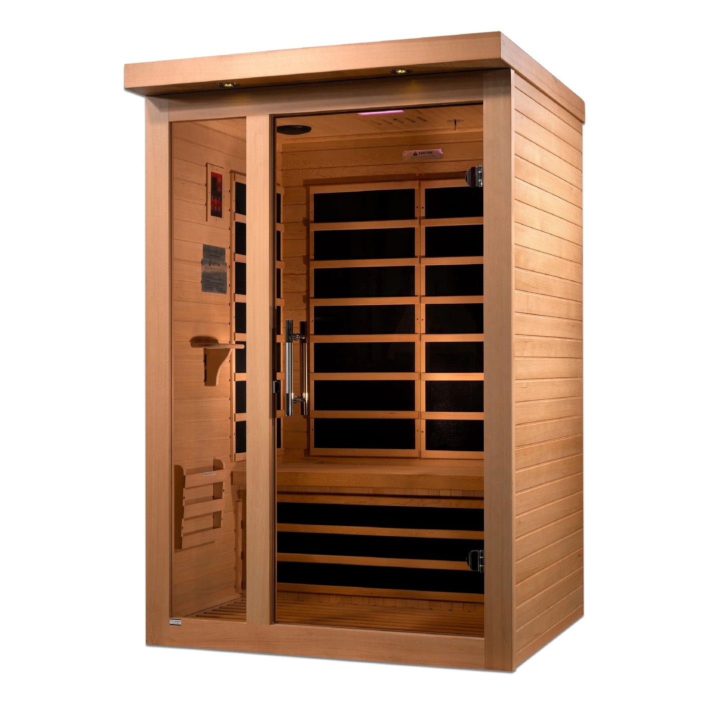 Golden Designs Dynamic Llumeneres 2-person Ultra Low EMF (Under 3MG) FAR Infrared Sauna (Canadian Hemlock) DYN-6215-02