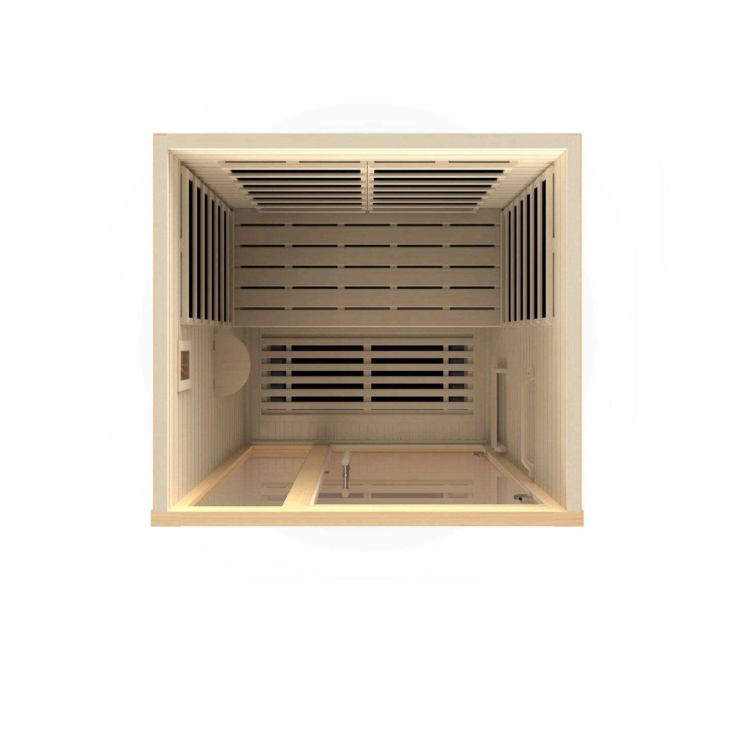 Golden Designs Dynamic Llumeneres 2-person Ultra Low EMF (Under 3MG) FAR Infrared Sauna (Canadian Hemlock) DYN-6215-02