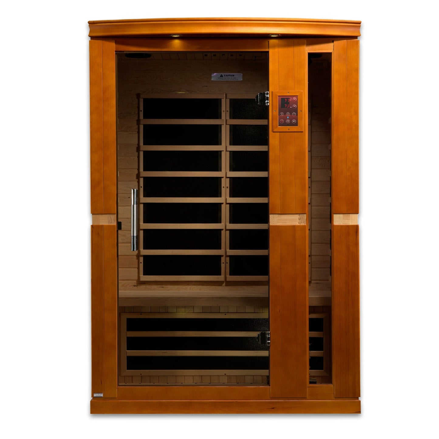 Golden Designs Dynamic Vittoria 2-person Low EMF (Under 8MG) FAR Infrared Sauna (Canadian Hemlock) DYN-6220-01