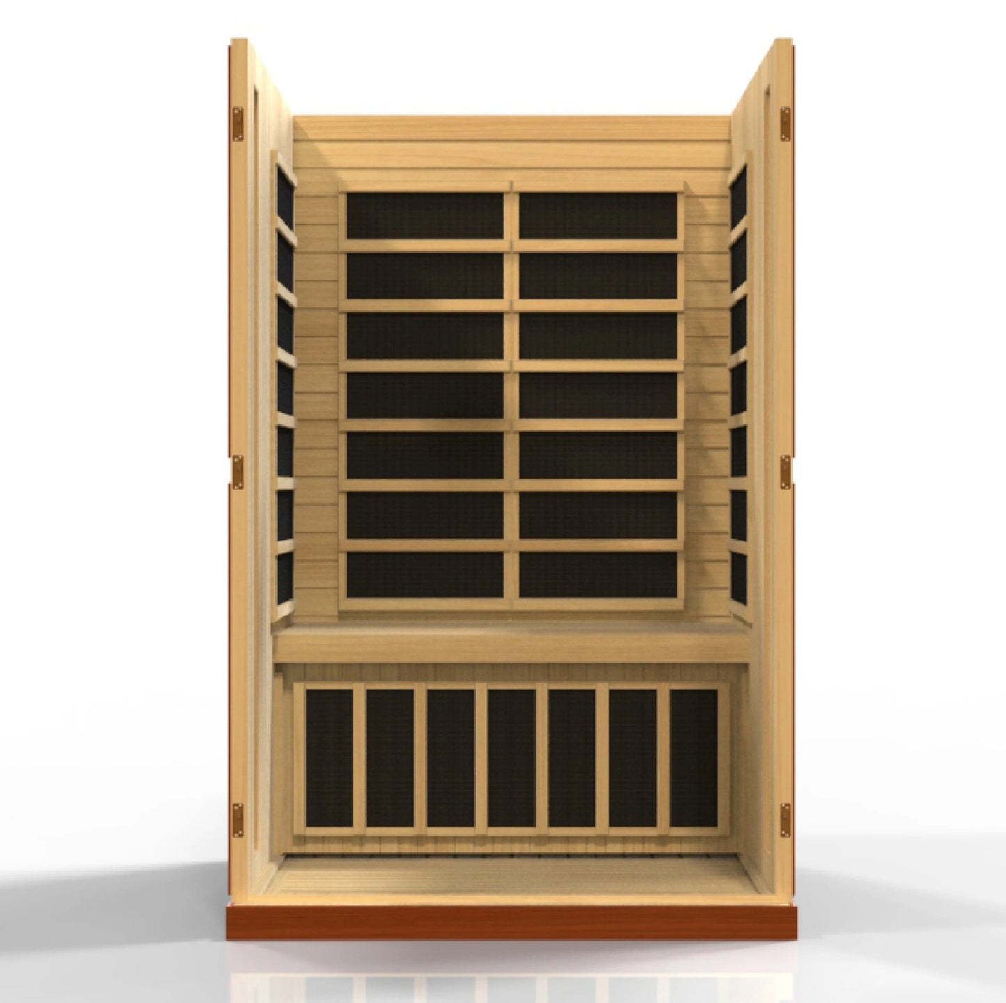 Golden Designs Dynamic Vittoria 2-person Low EMF (Under 8MG) FAR Infrared Sauna (Canadian Hemlock) DYN-6220-01