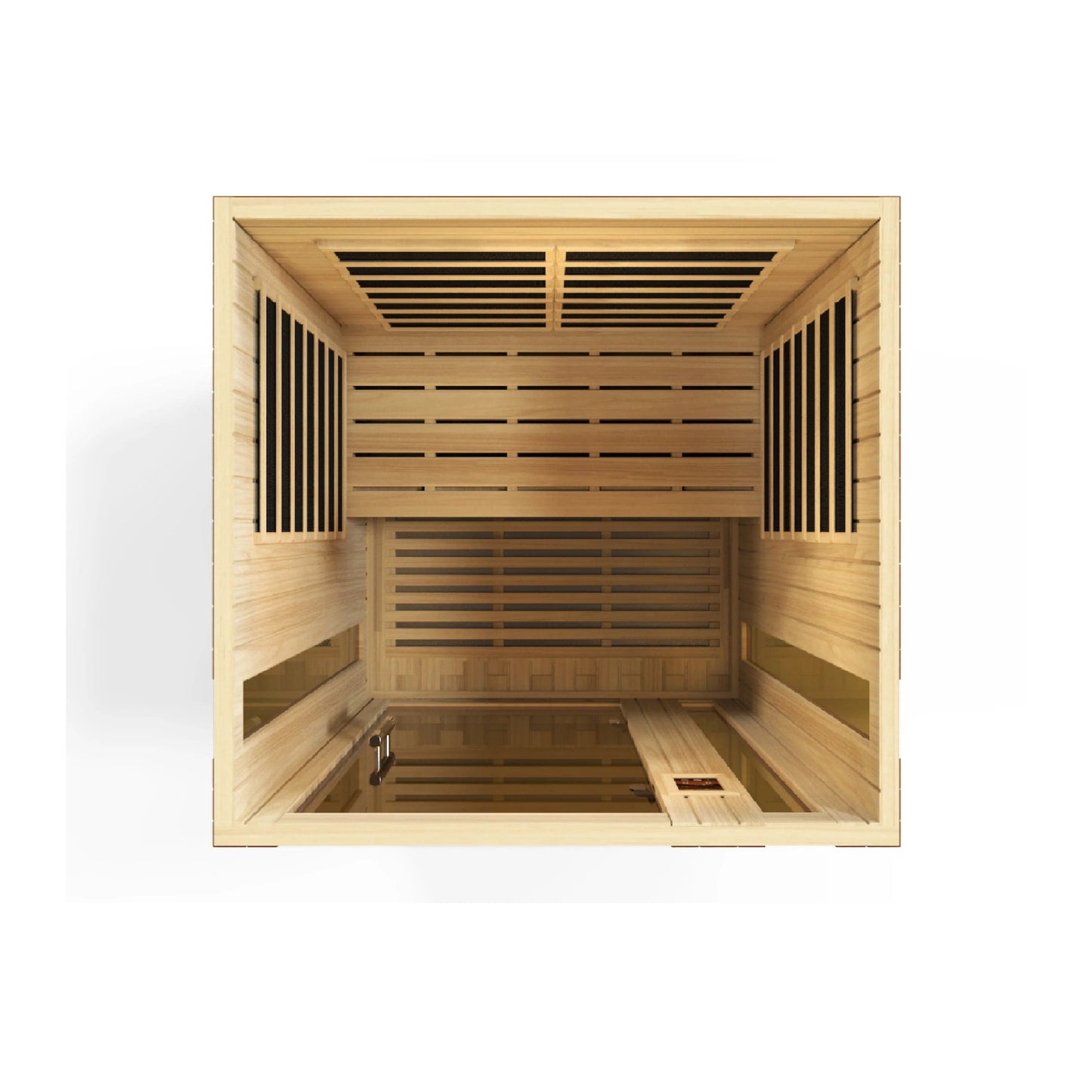 Golden Designs Dynamic Vittoria 2-person Low EMF (Under 8MG) FAR Infrared Sauna (Canadian Hemlock) DYN-6220-01