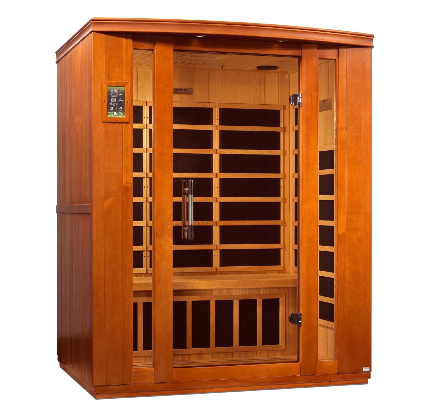 Golden Designs Dynamic Bellagio 3-person Low EMF (Under 8MG) FAR Infrared Sauna (Canadian Hemlock) DYN-6306-02
