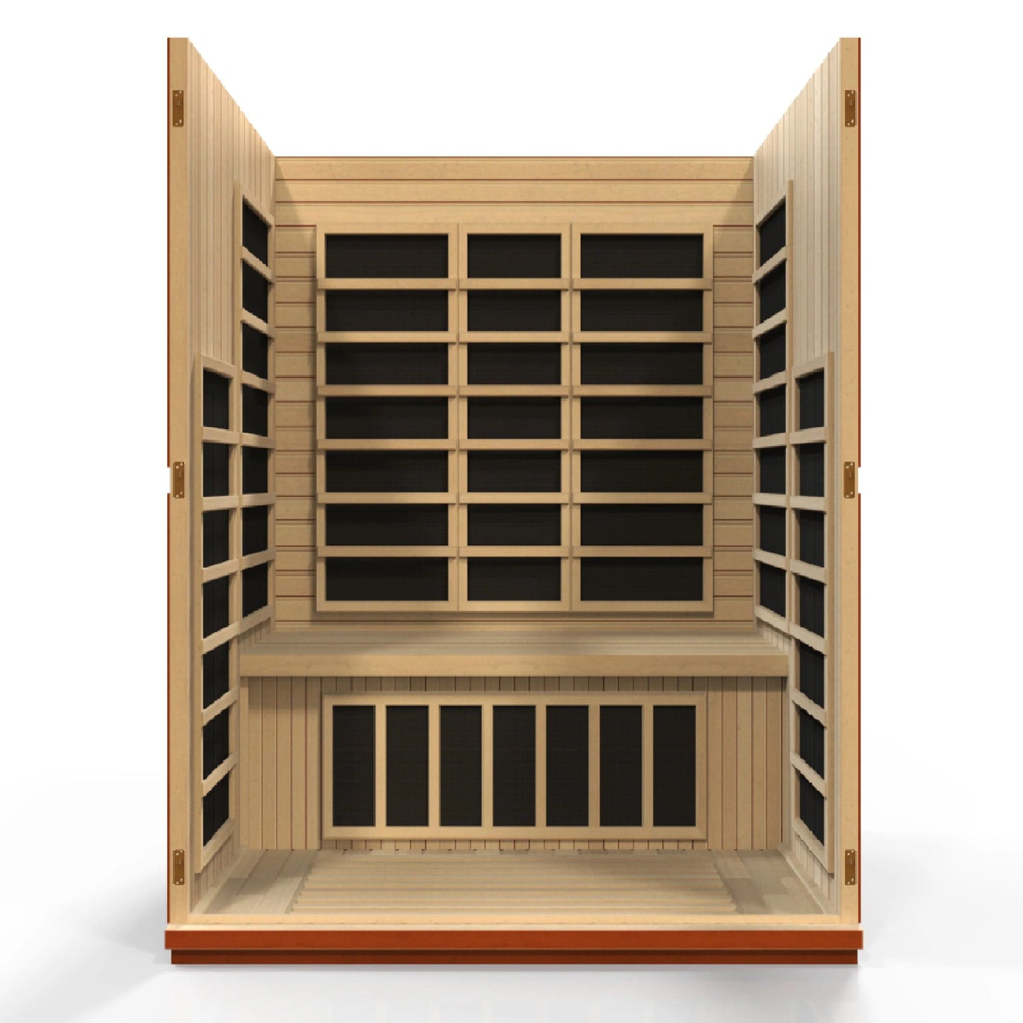 Golden Designs Dynamic Bellagio 3-person Low EMF (Under 8MG) FAR Infrared Sauna (Canadian Hemlock) DYN-6306-02