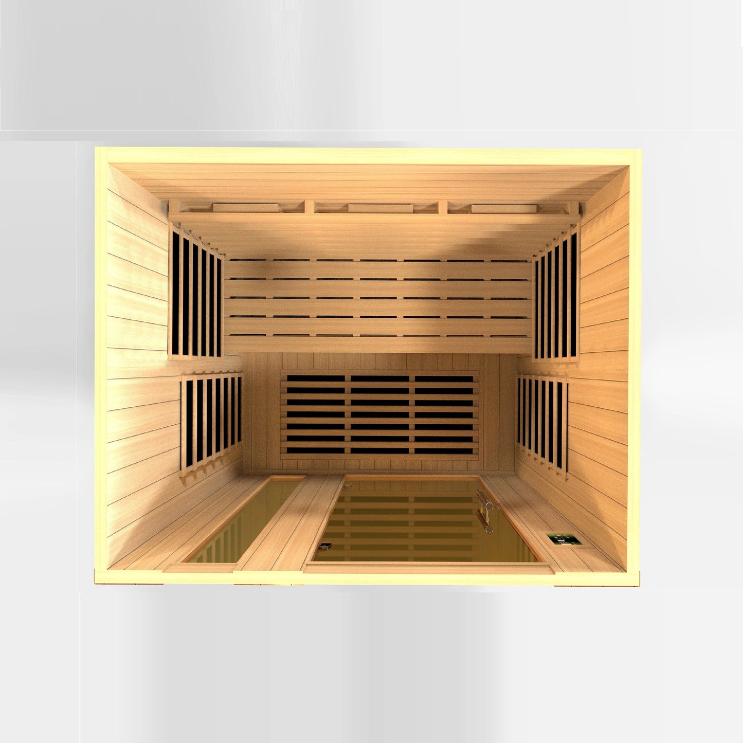 Golden Designs Dynamic Lugano 3-Person Full Spectrum Near Zero EMF (Under 2MG) FAR Infrared Sauna (Canadian Hemlock) DYN-6336-03 FS