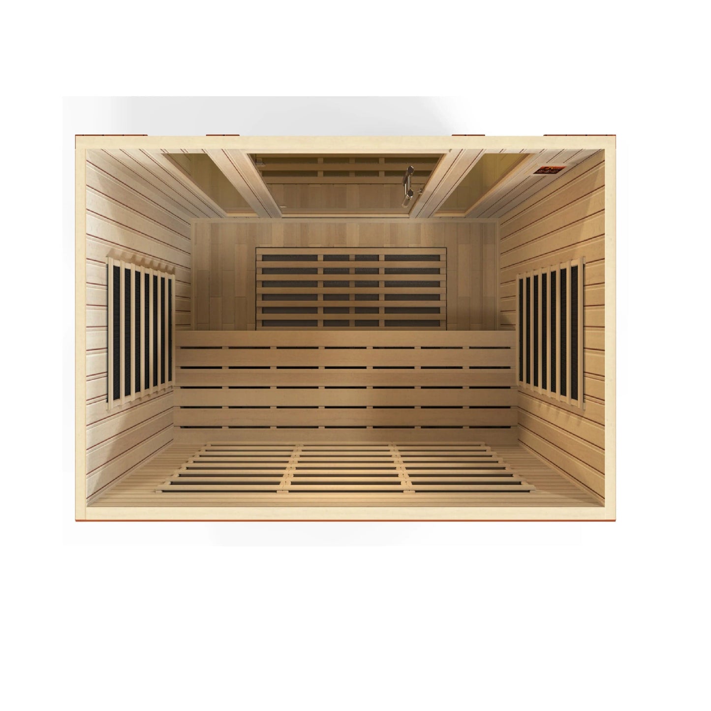 Golden Designs Dynamic Bergamo 4-person Low EMF (Under 8MG) FAR Infrared Sauna (Canadian Hemlock) DYN-6440-01