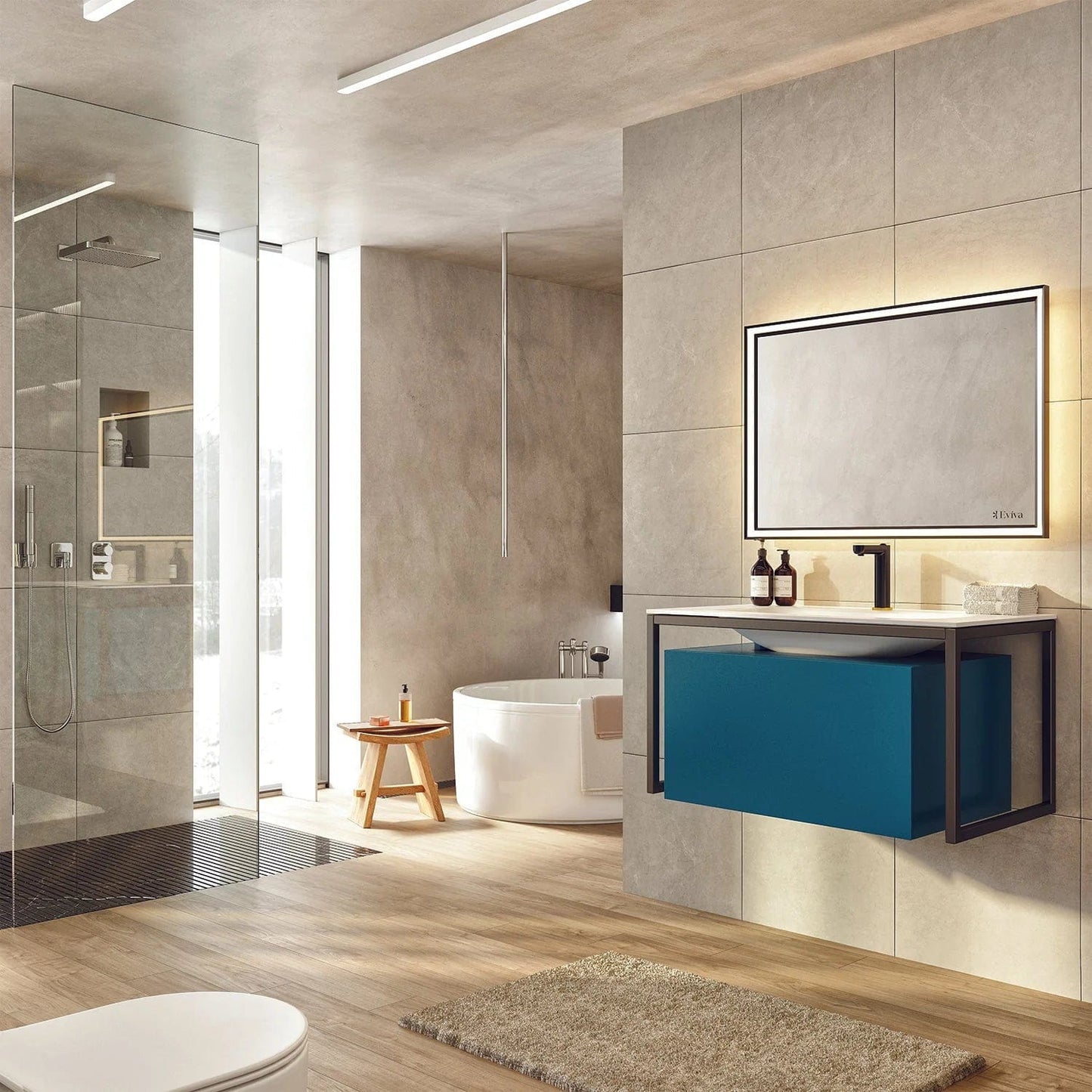 Eviva Modena 32 inch Wall Mounted Bathroom Vanity
