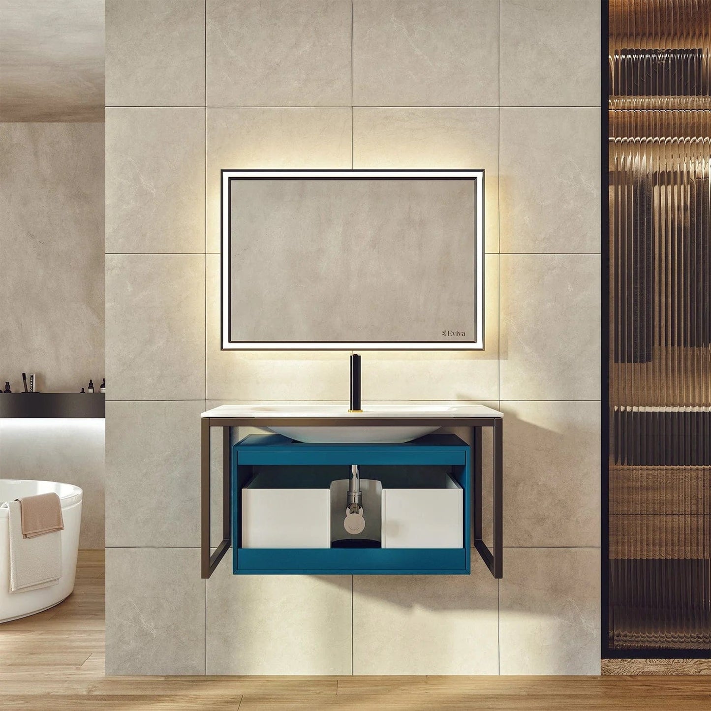 Eviva Modena 32 inch Wall Mounted Bathroom Vanity