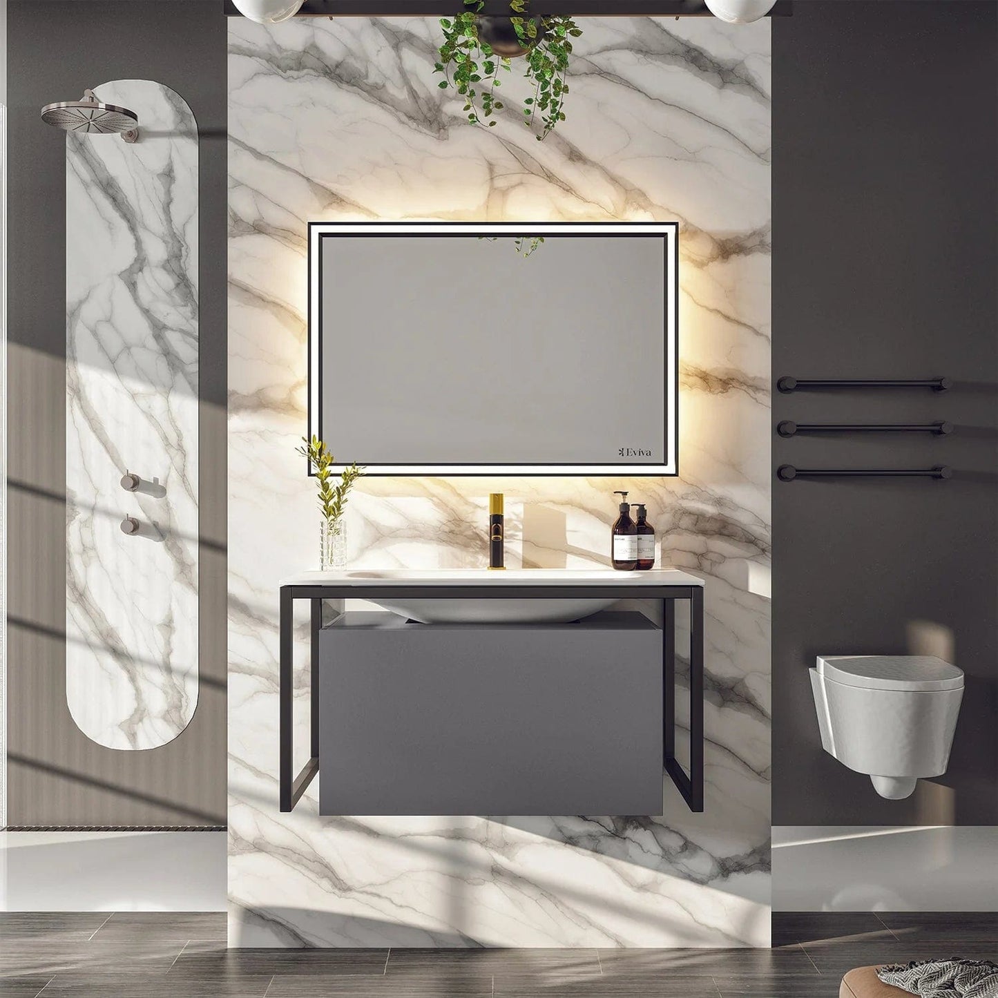 Eviva Modena 32 inch Wall Mounted Bathroom Vanity
