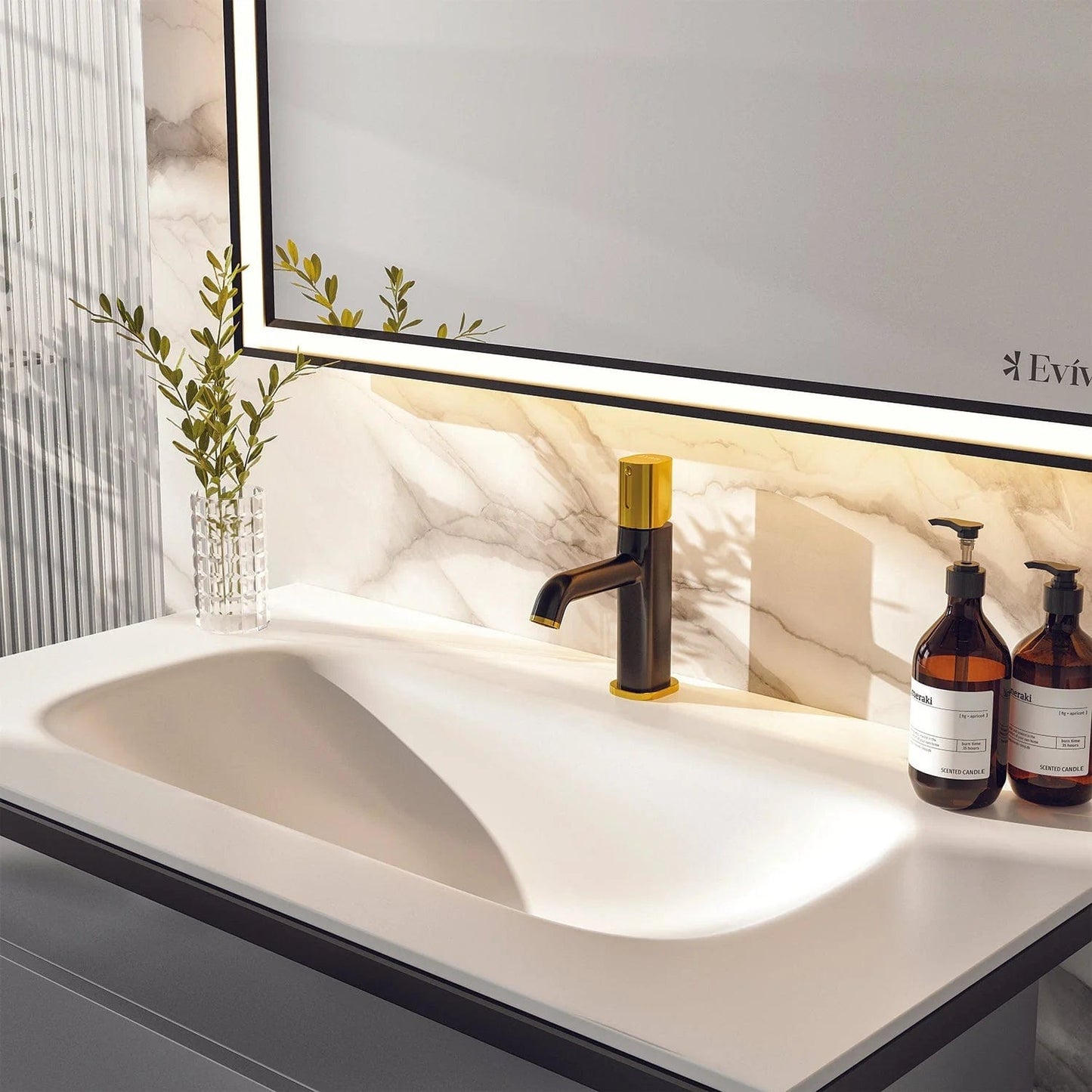 Eviva Modena 32 inch Wall Mounted Bathroom Vanity