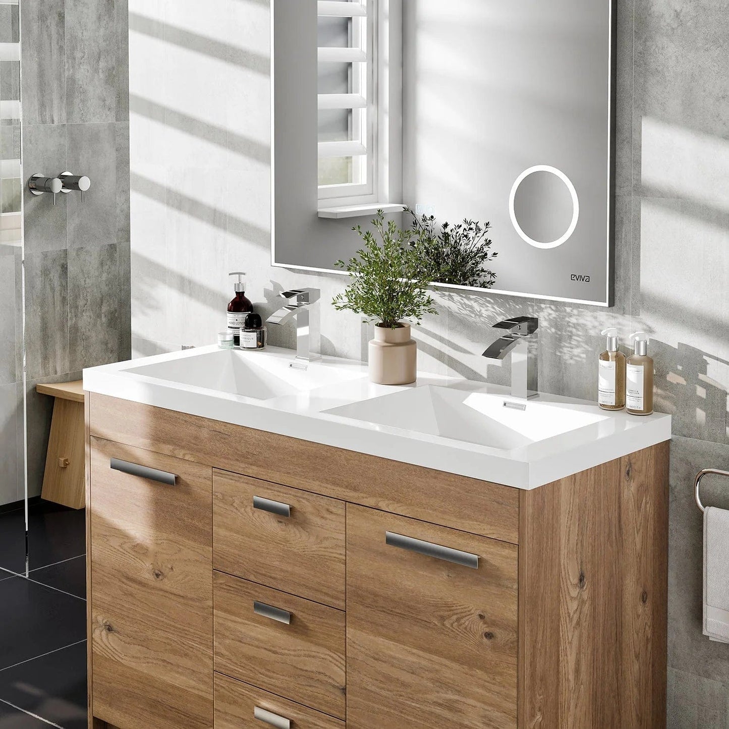 Eviva Lugano 48 inch Double Sink Bathroom Vanity