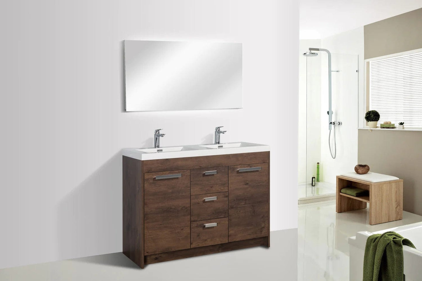 Eviva Lugano 48 inch Double Sink Bathroom Vanity