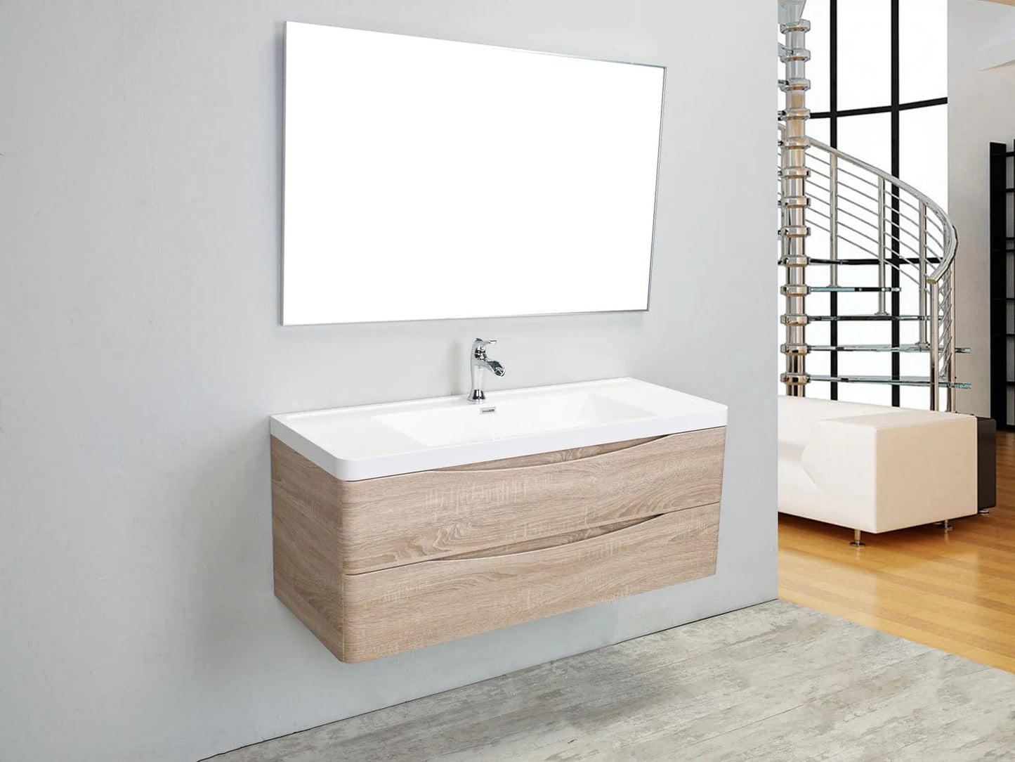 Eviva Smile 48 inch Wall Mount Bathroom Vanity