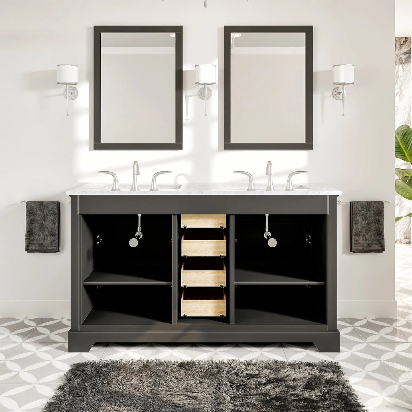 Eviva Monroe 60 inch Bathroom Vanity