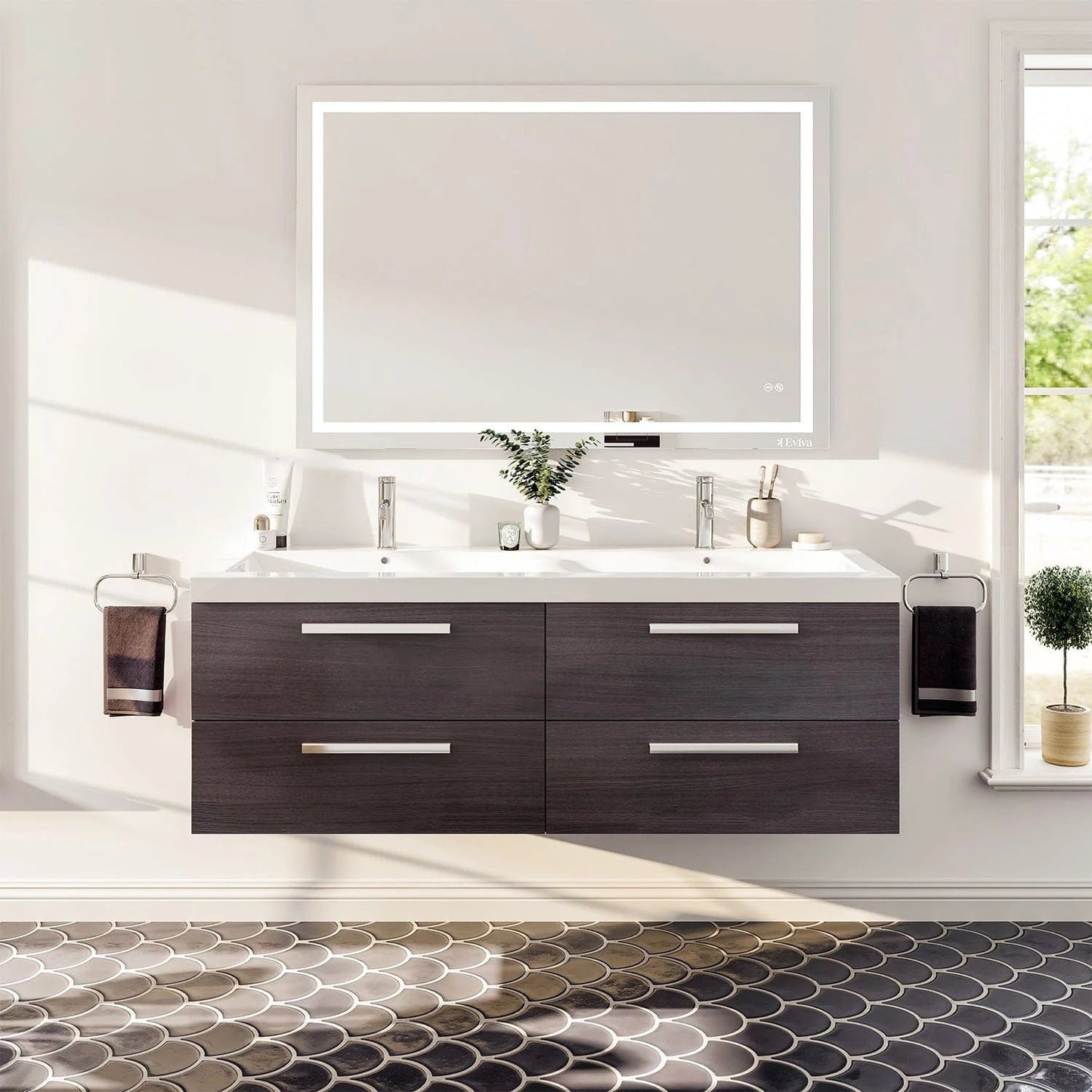 Eviva Surf 57 inch Bathroom Vanity
