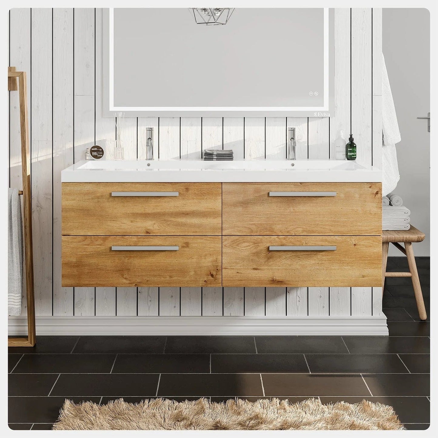 Eviva Surf 57 inch Bathroom Vanity