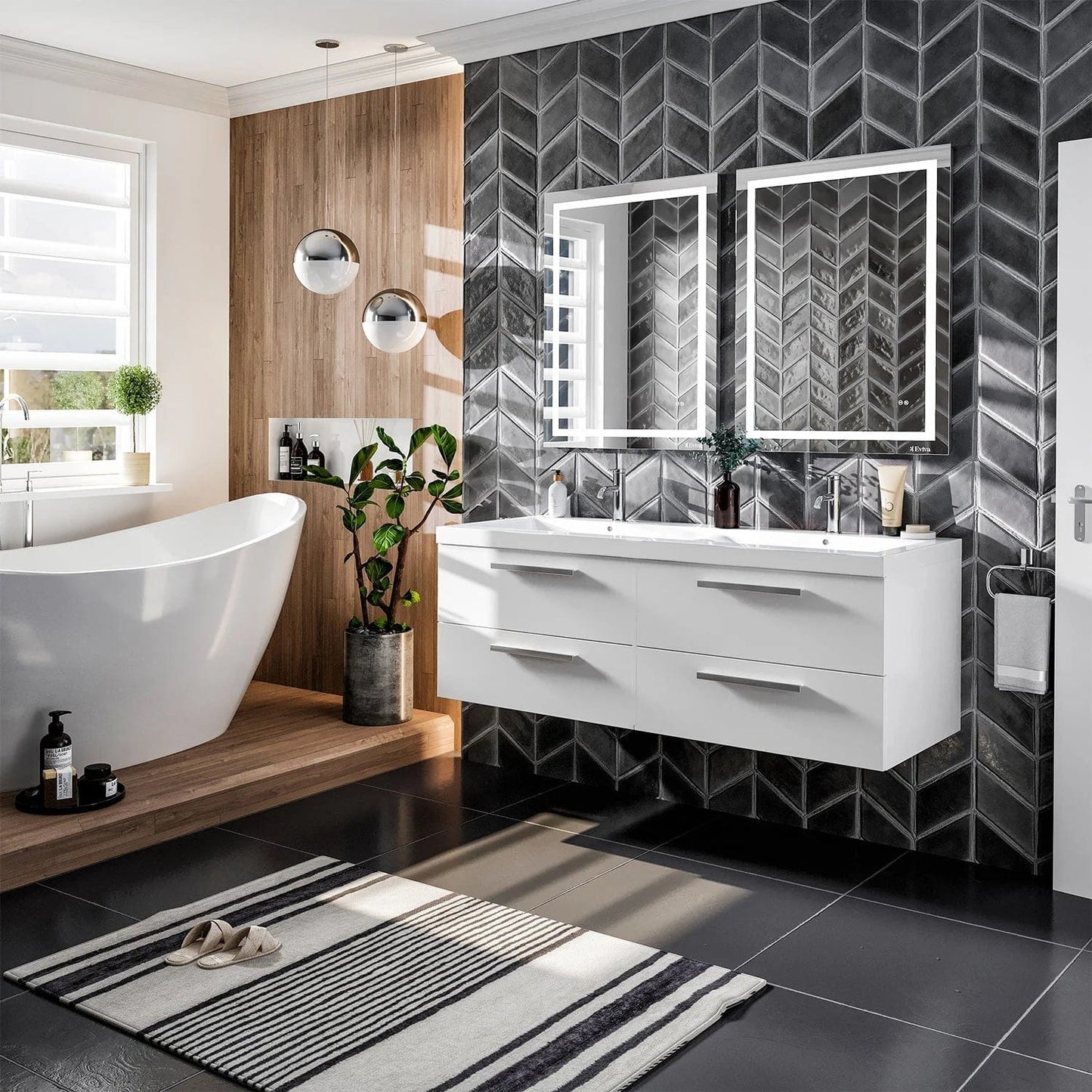 Eviva Surf 57 inch Bathroom Vanity