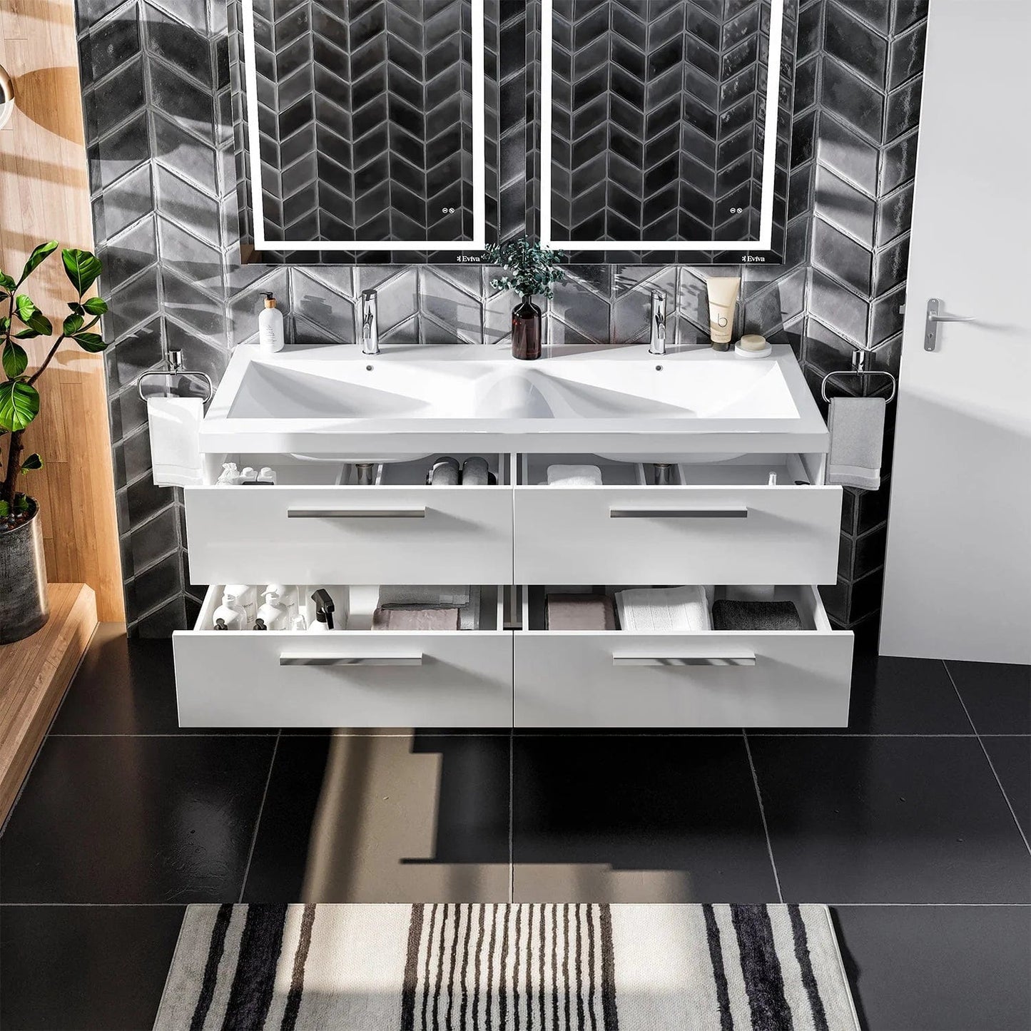 Eviva Surf 57 inch Bathroom Vanity