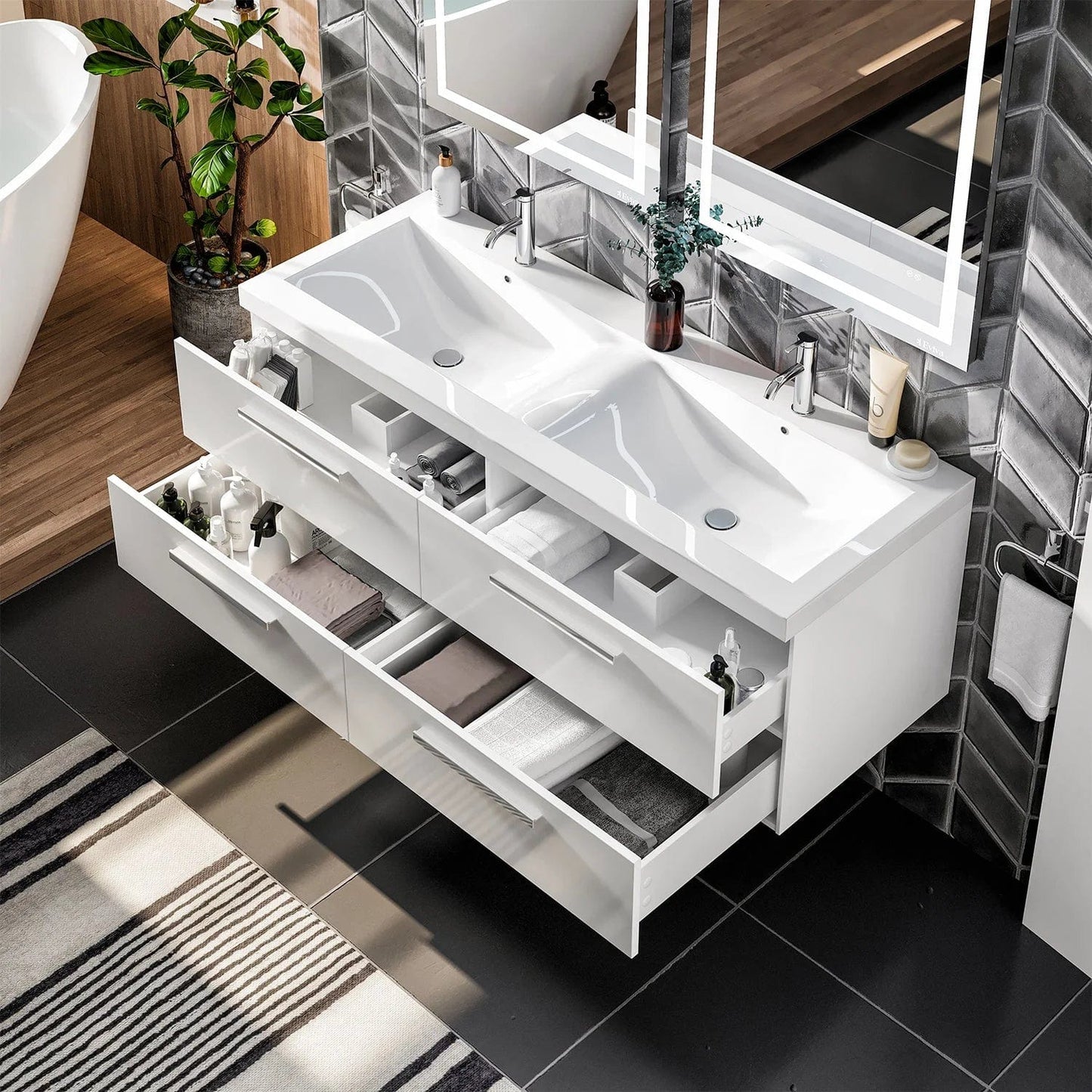 Eviva Surf 57 inch Bathroom Vanity