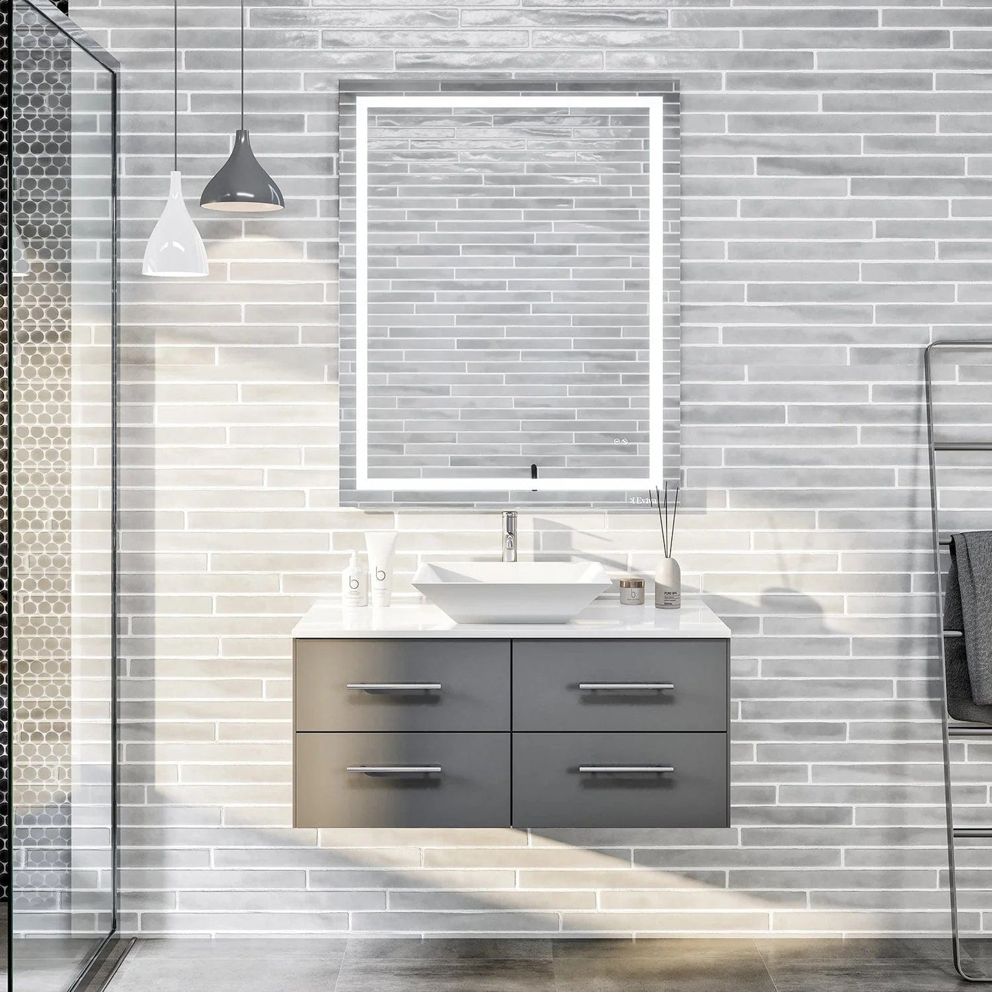 Eviva Totti Wave 36-Inch Bathroom Vanity