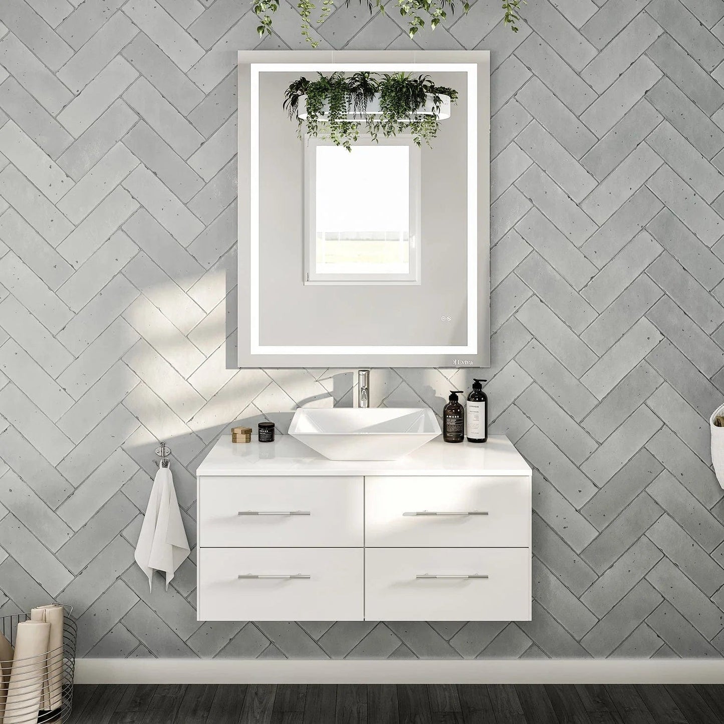 Eviva Totti Wave 36-Inch Bathroom Vanity