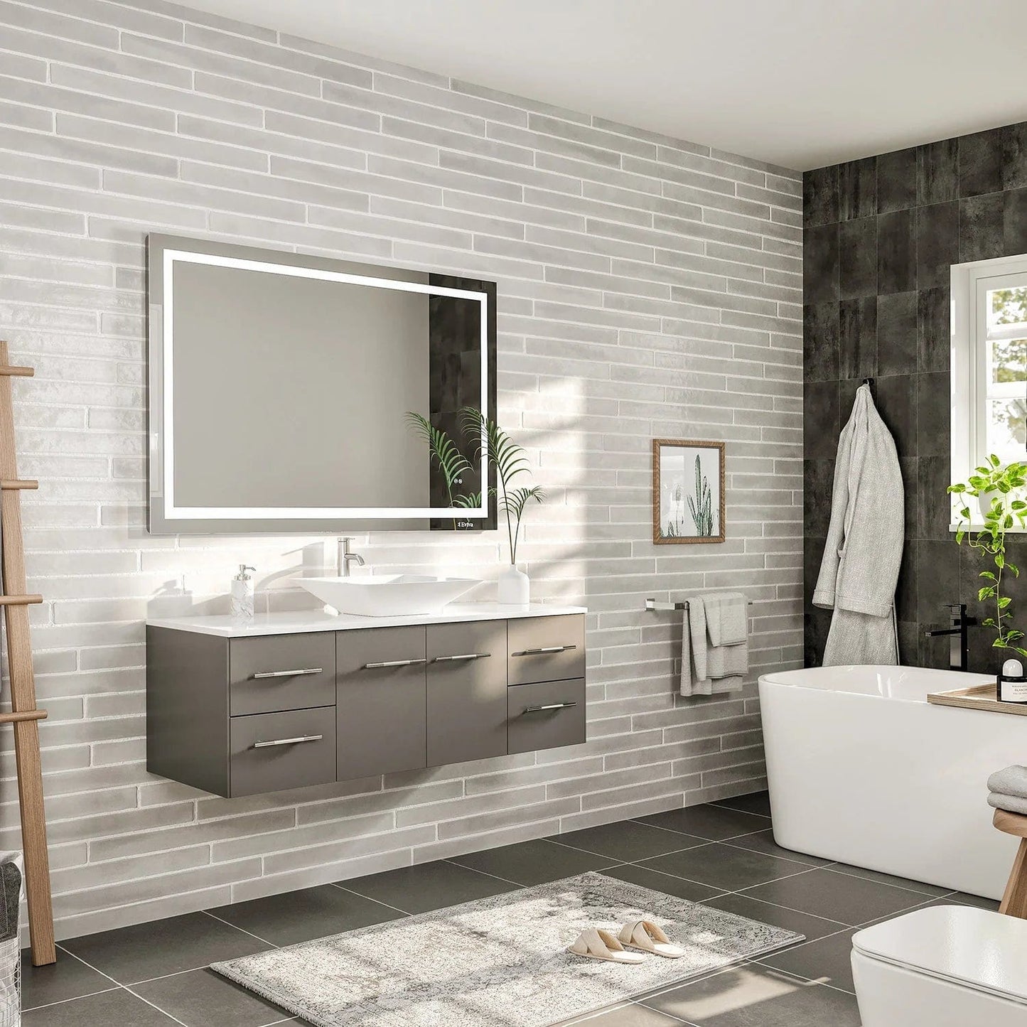 Eviva Totti Wave 48-Inch Bathroom Vanity