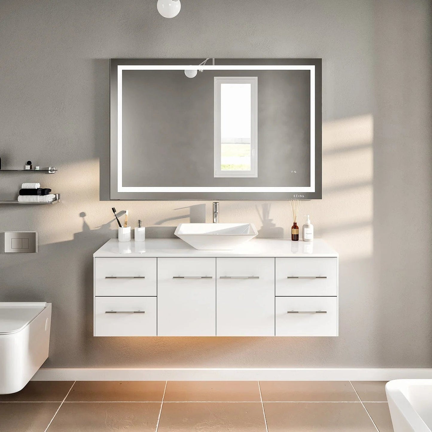 Eviva Totti Wave 48-Inch Bathroom Vanity