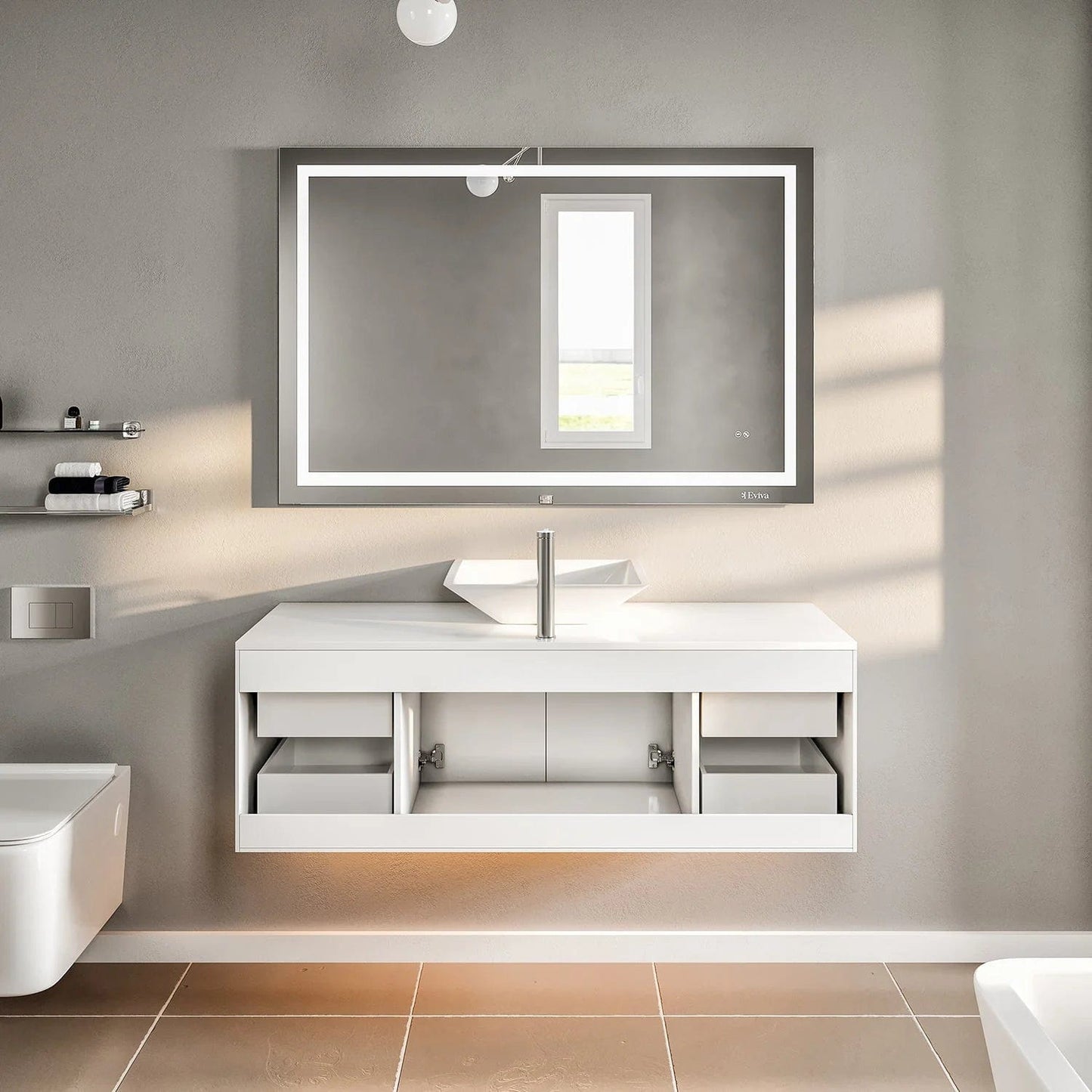 Eviva Totti Wave 48-Inch Bathroom Vanity