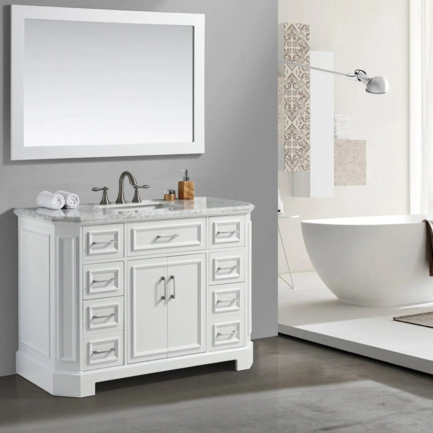 Eviva Glory White Bathroom Vanity