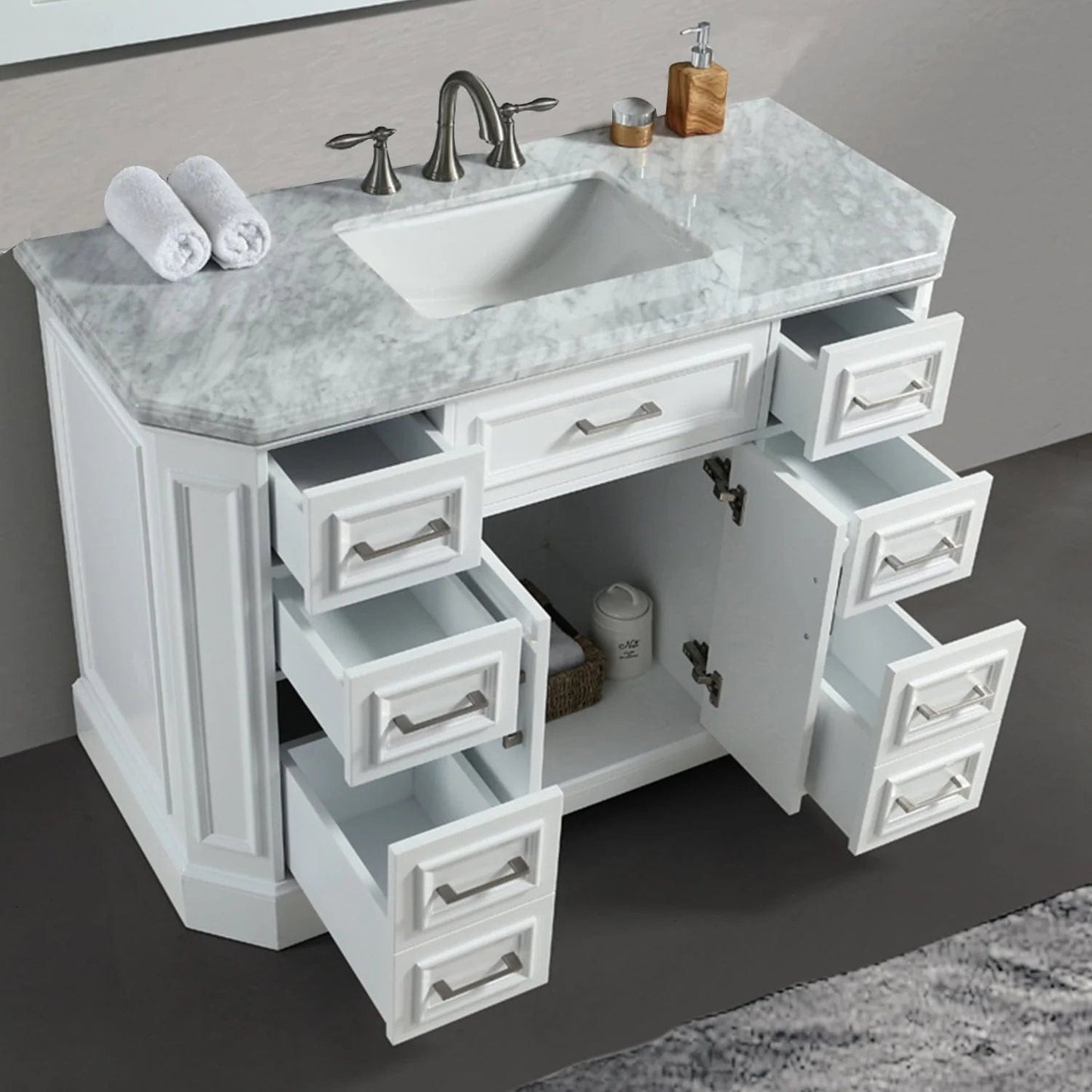 Eviva Glory White Bathroom Vanity