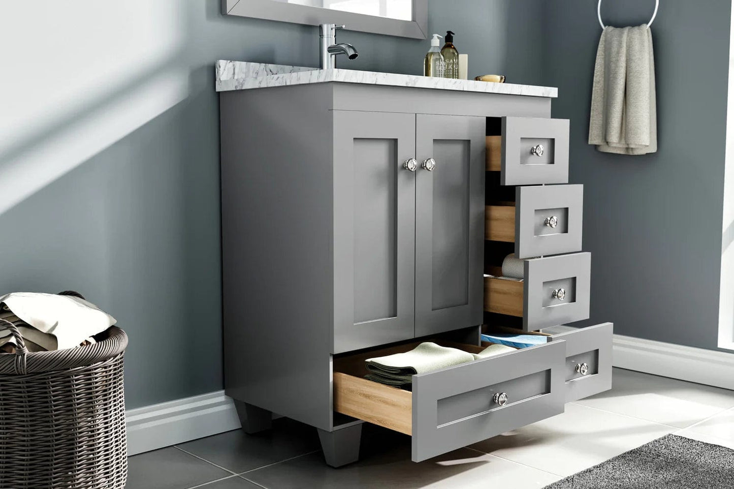 Eviva Happy 30 inch Transitional Bathroom Vanity
