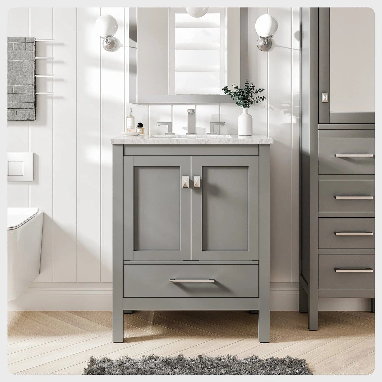 Eviva Aberdeen 30 inch Transitional Bathroom Vanity