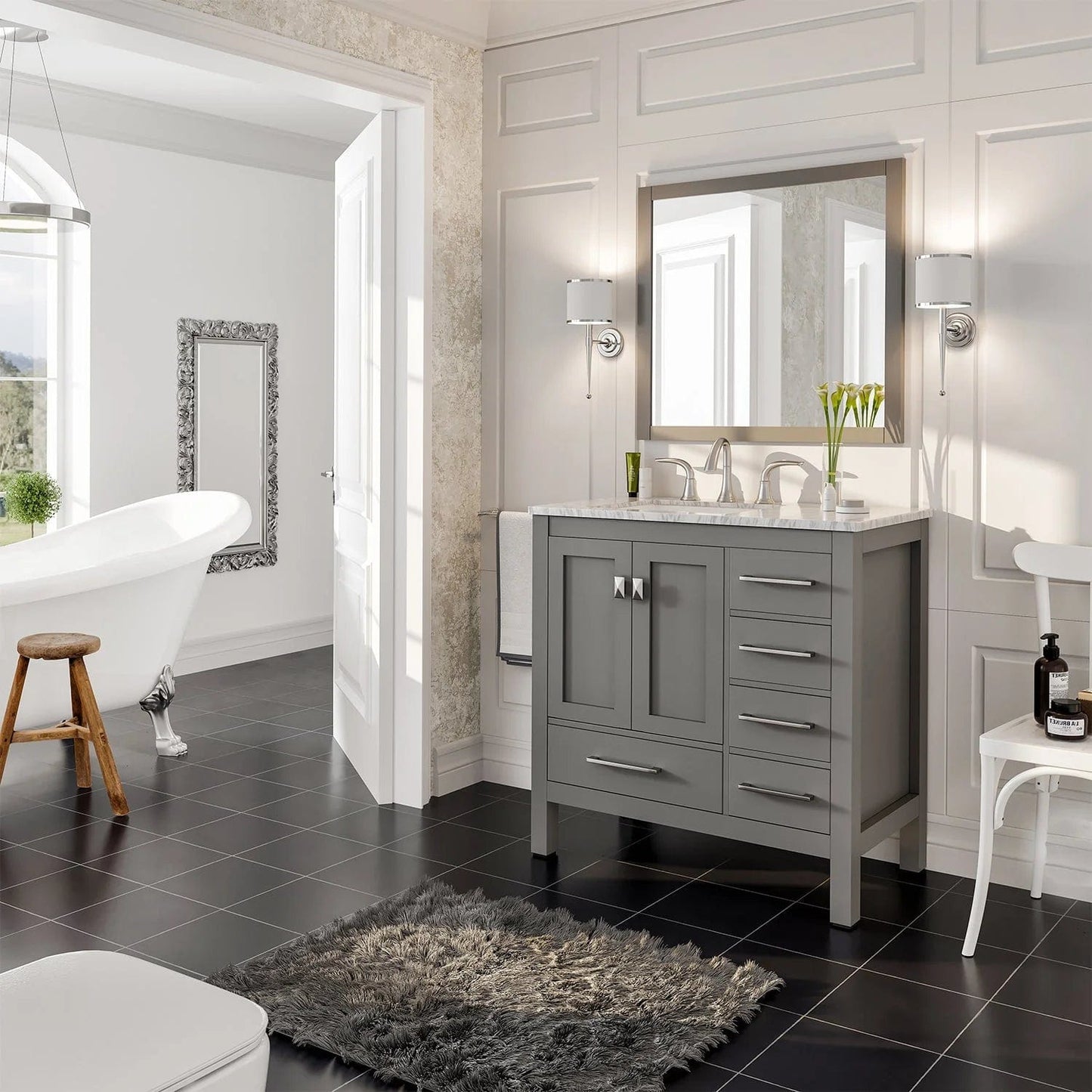 Eviva Aberdeen 36 inch Transitional Bathroom Vanity