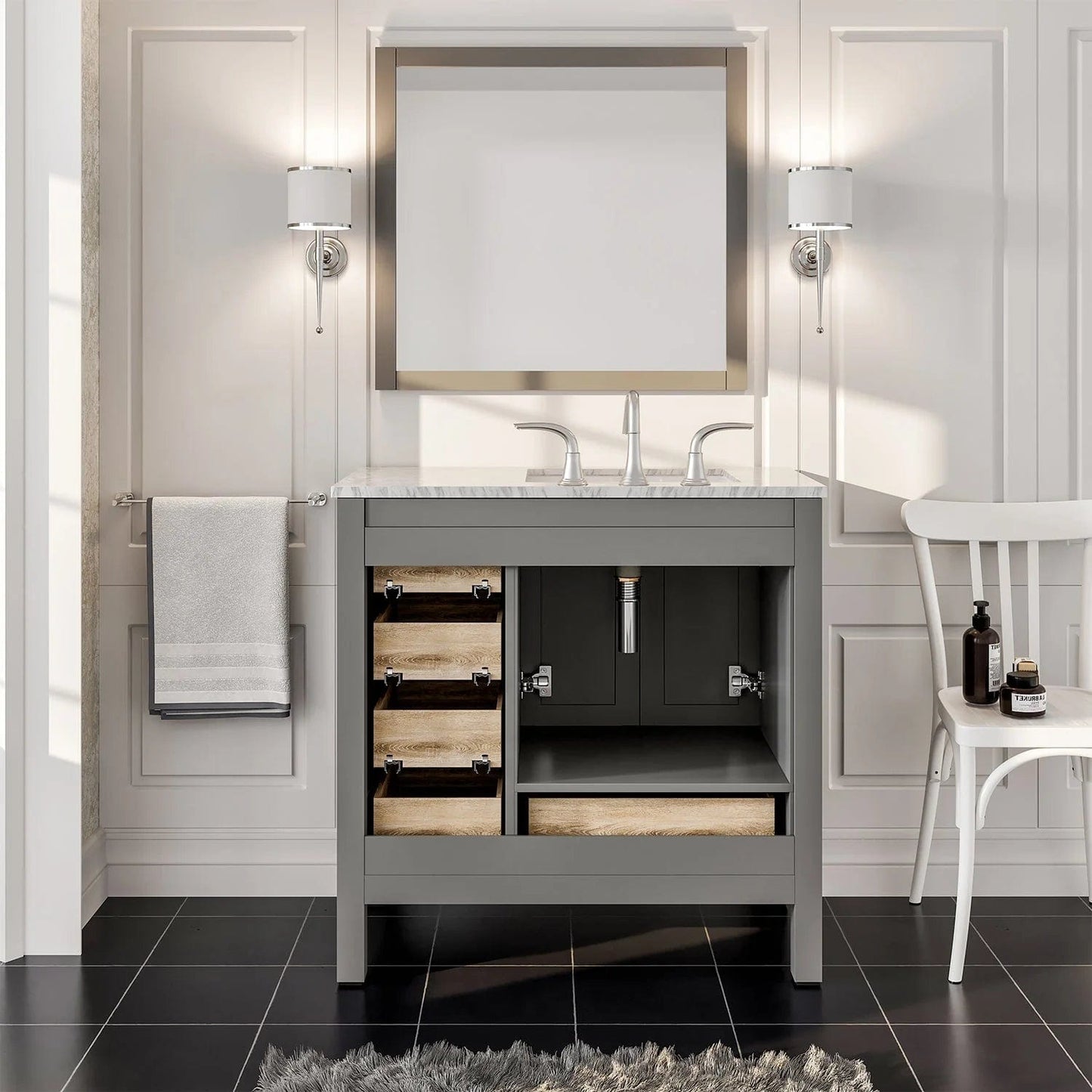 Eviva Aberdeen 36 inch Transitional Bathroom Vanity