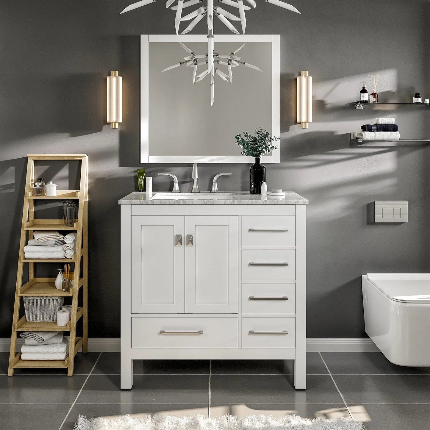 Eviva Aberdeen 36 inch Transitional Bathroom Vanity