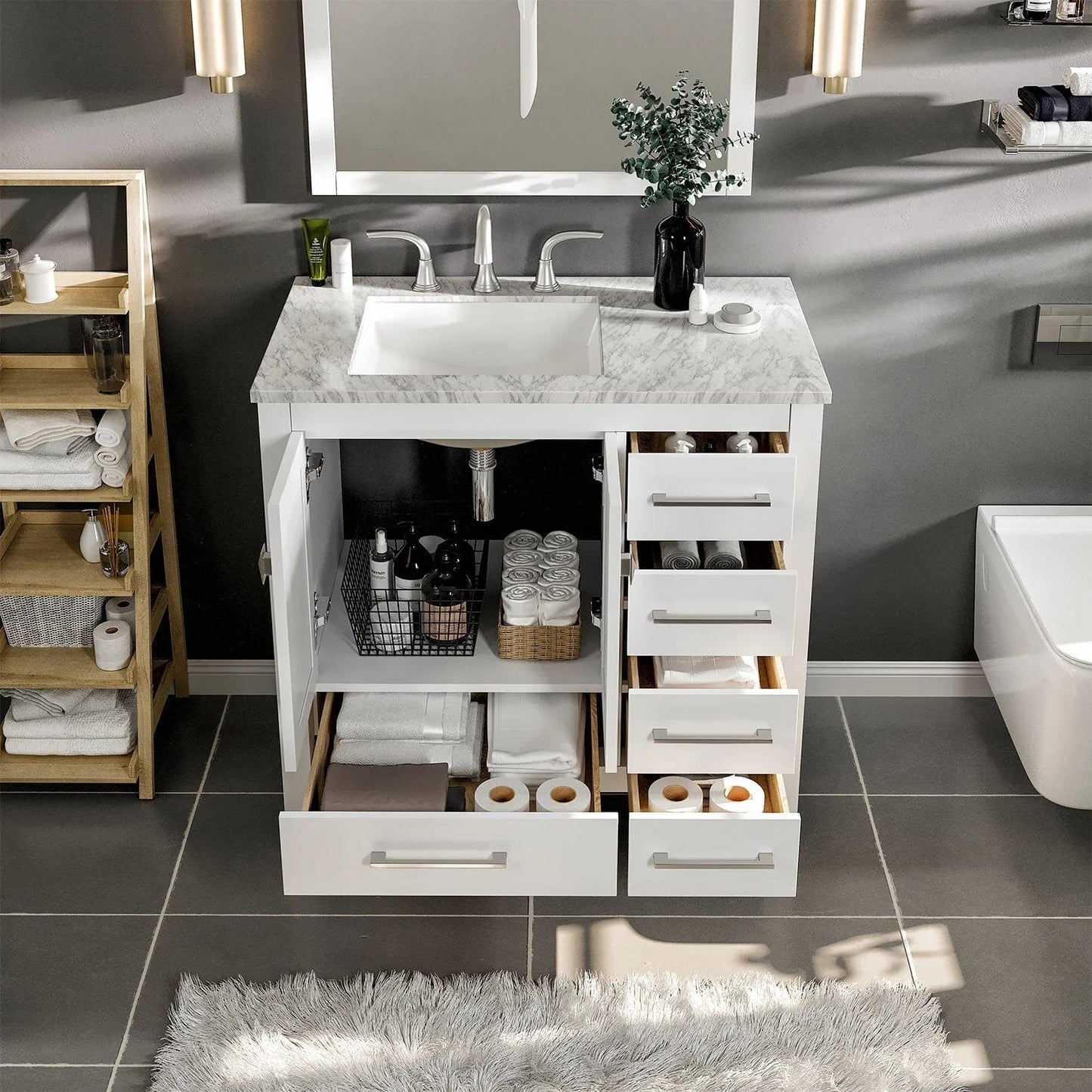 Eviva Aberdeen 36 inch Transitional Bathroom Vanity