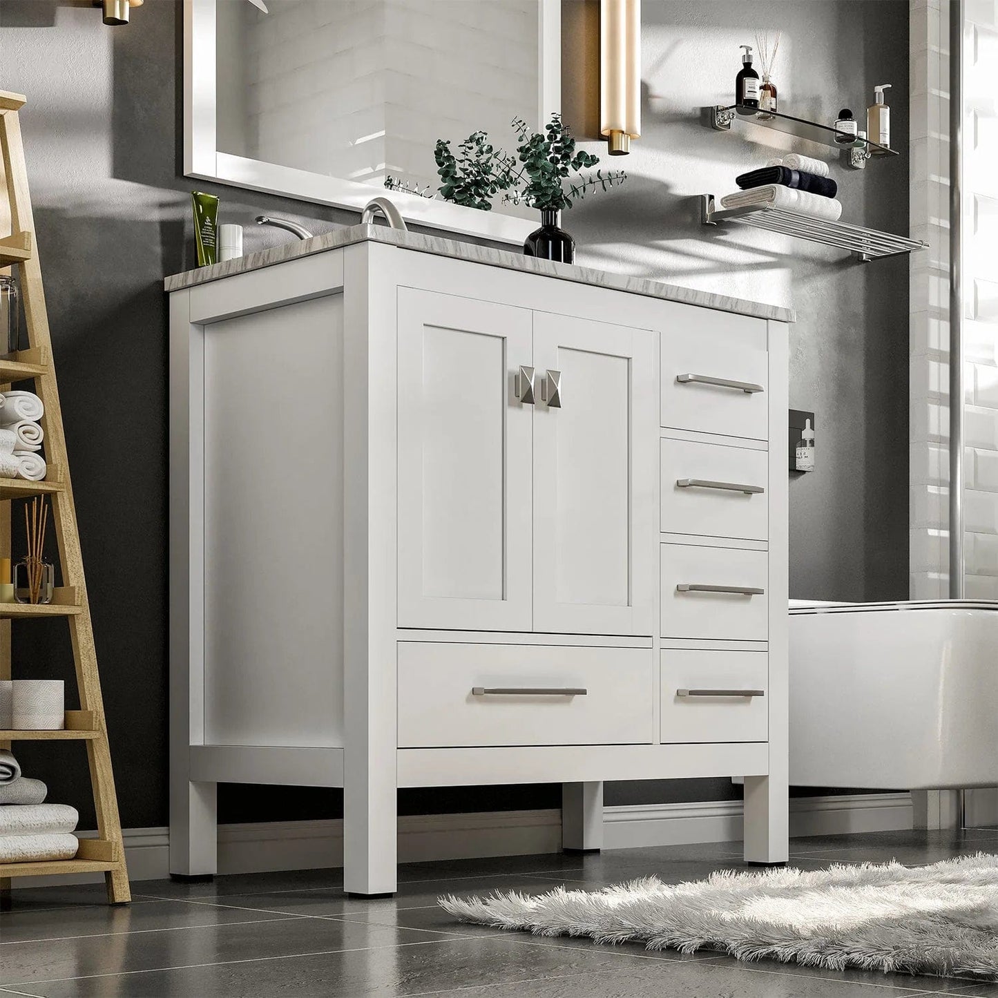 Eviva Aberdeen 36 inch Transitional Bathroom Vanity