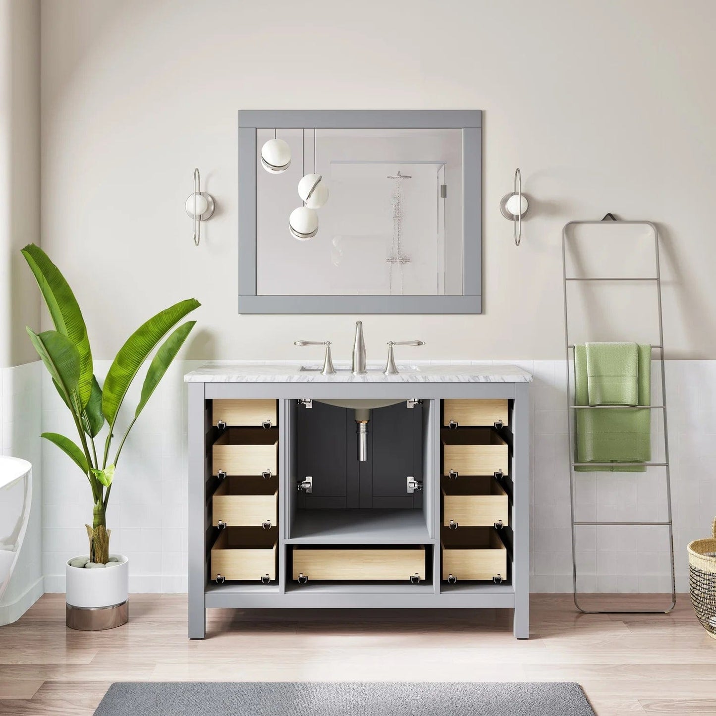 Eviva Aberdeen 42 inch Transitional Bathroom Vanity