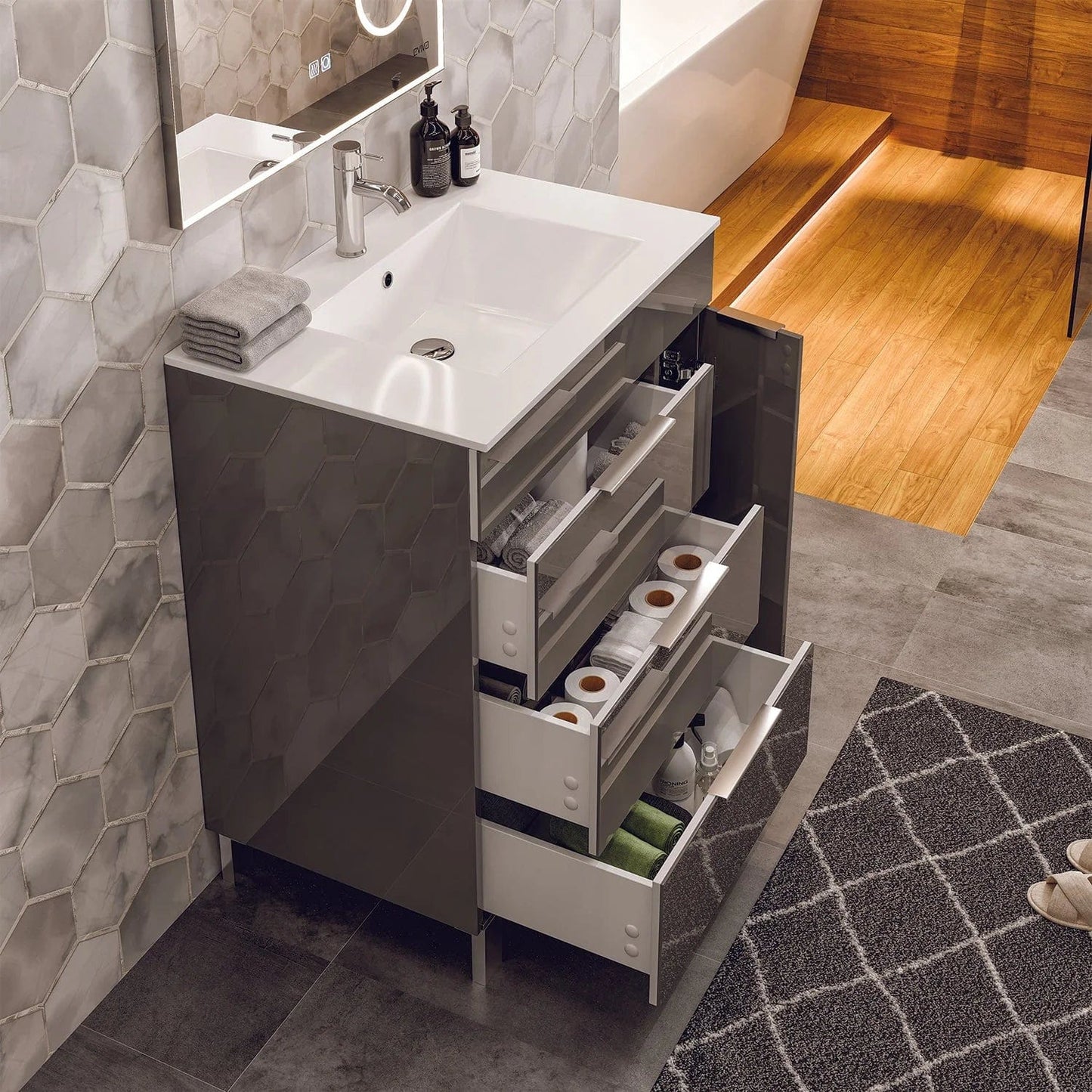 Eviva Geminis 28 inch Bathroom Vanity
