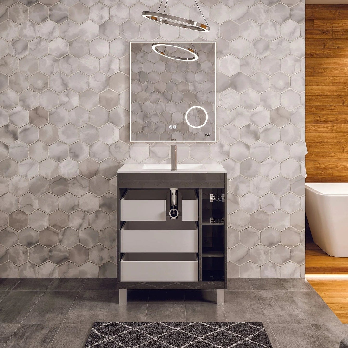 Eviva Geminis 28 inch Bathroom Vanity